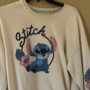 Disney Stitch Cream Pullover